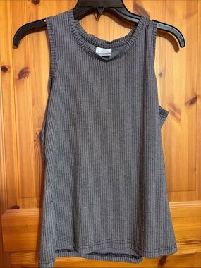 Columbia Ribbed Tank Top - Charcoal Gray